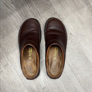 Birkenstock Brown Leather Flats